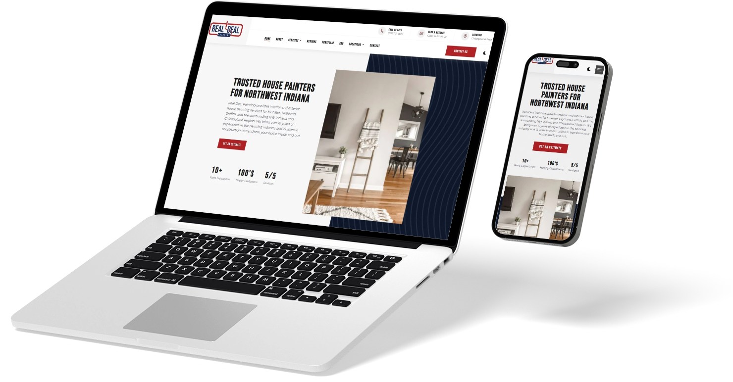 a laptop showing a website